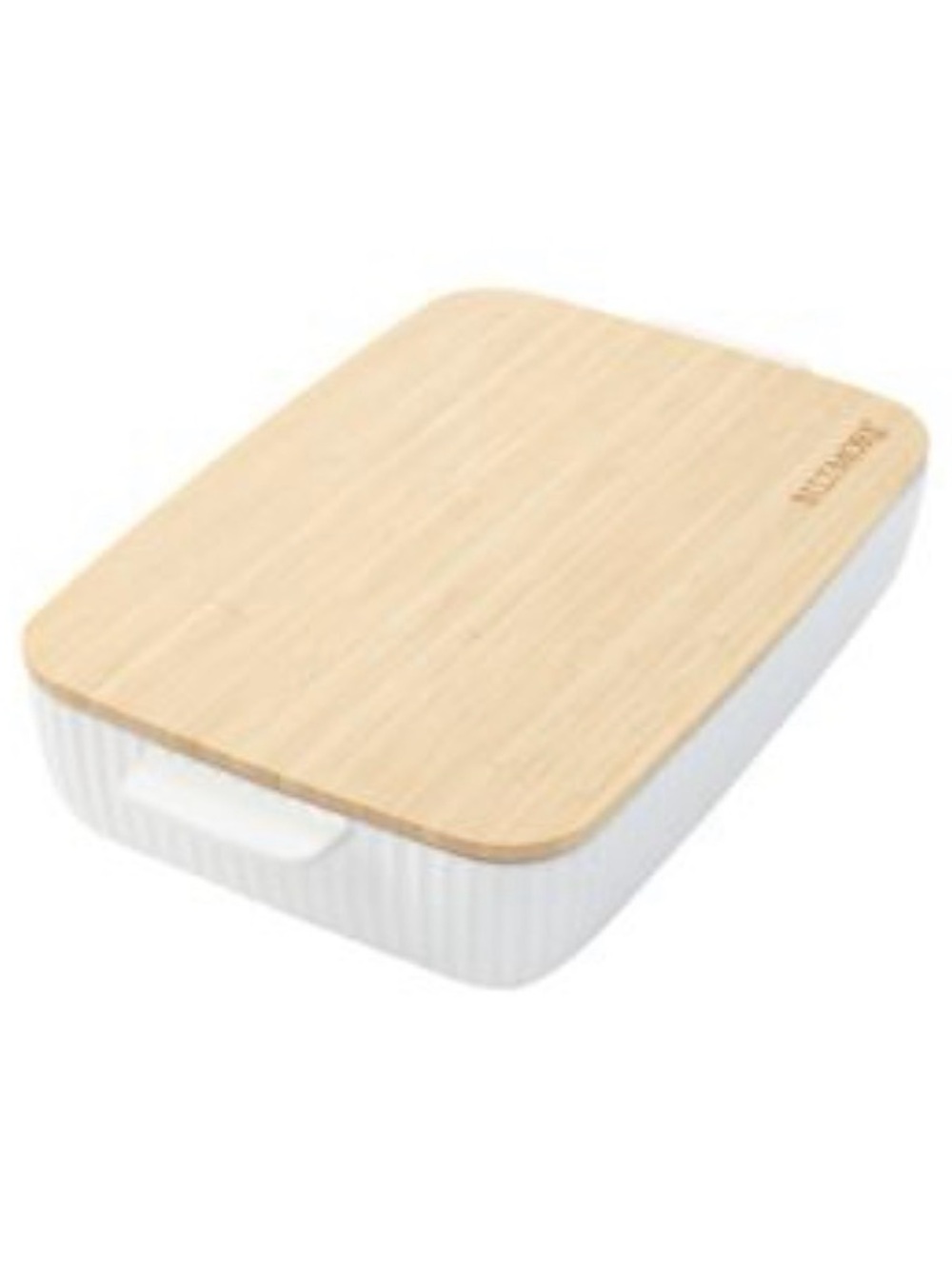 NWT Biltmore home large take and bake dish white color ceramic